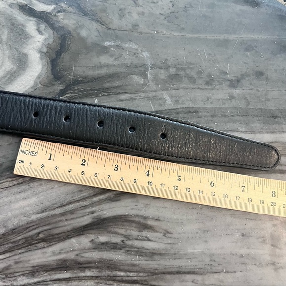 NWT Brighton Reversible Black Brown 1” Leather Belt with Silver Buckle Size 46 - Picture 10 of 11